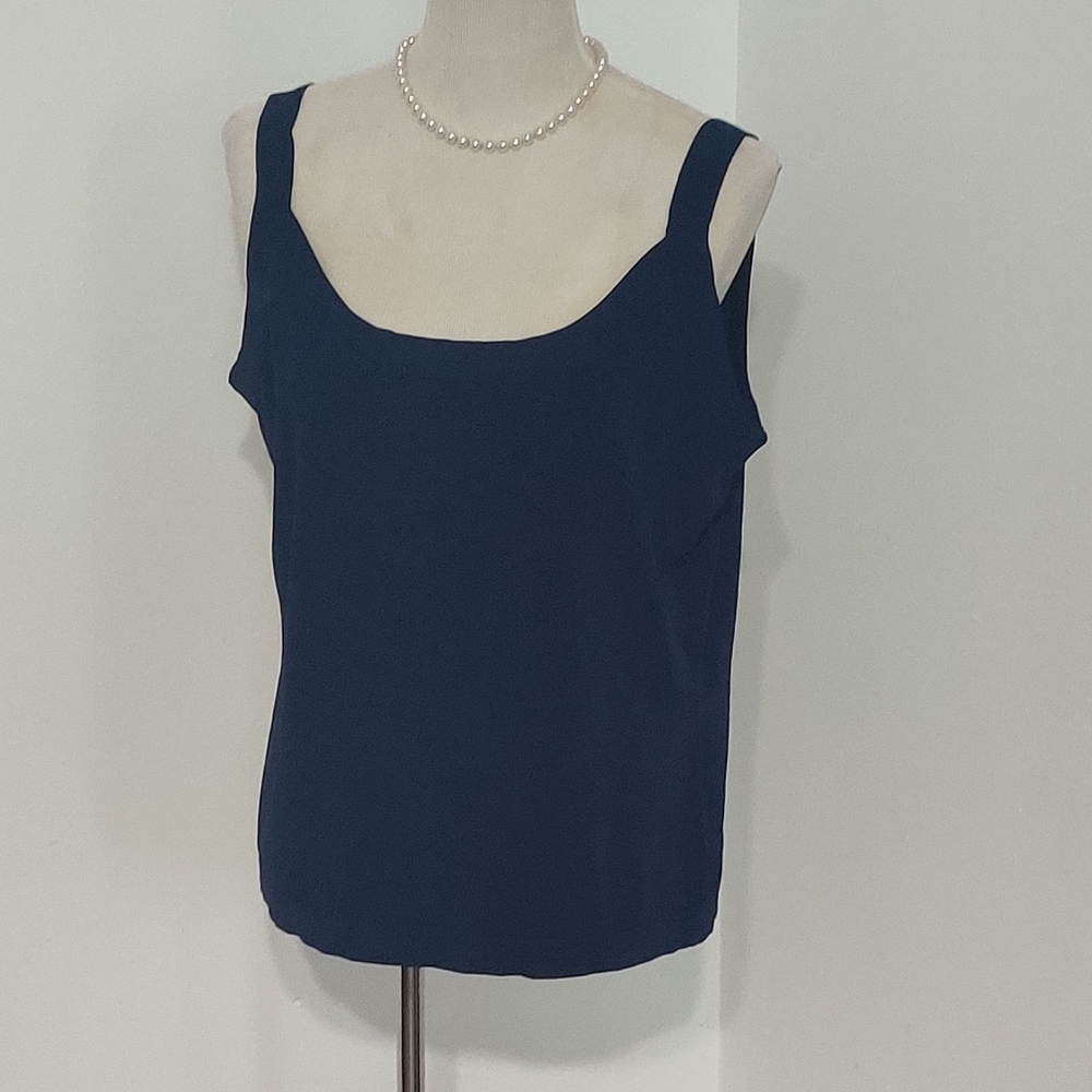 Talbots XL Tank Top dark blue